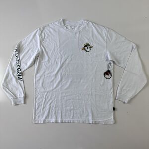NEW Malbon Marina Long Sleeve Tee Shirt White Size Medium